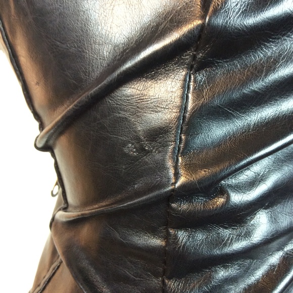 Leather bodycon dress - Picture 3 of 6